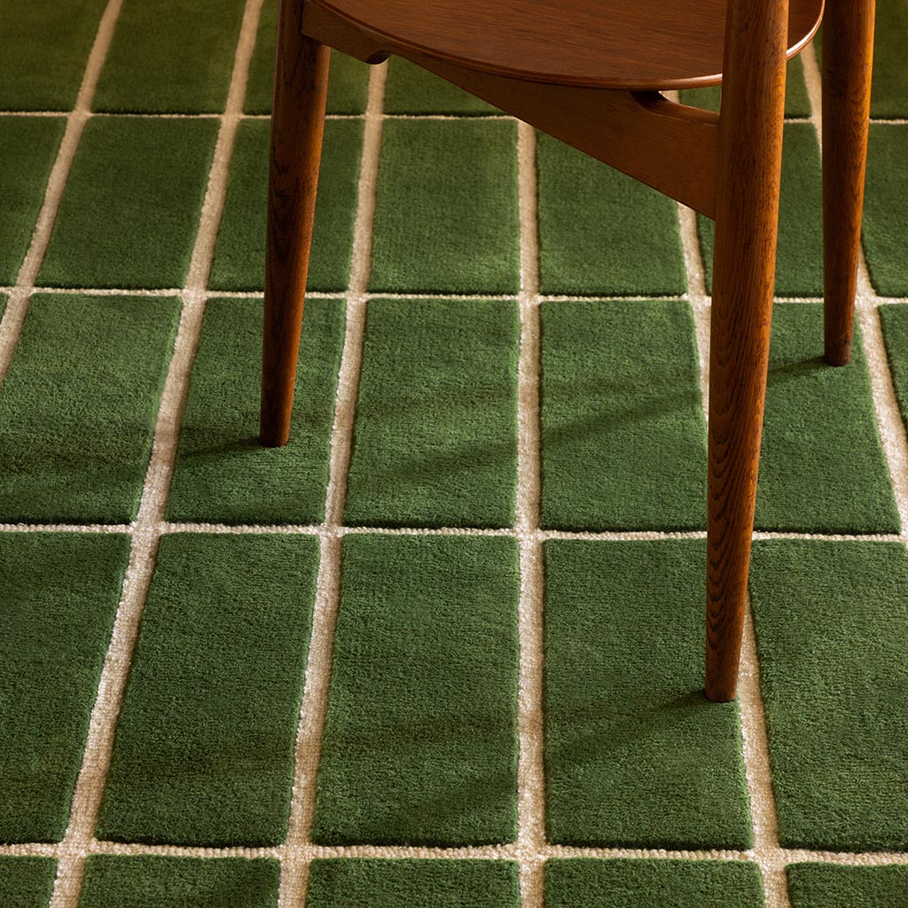 Marimekko Tiiliskivi Green 132907 Rug - Love-Rugs