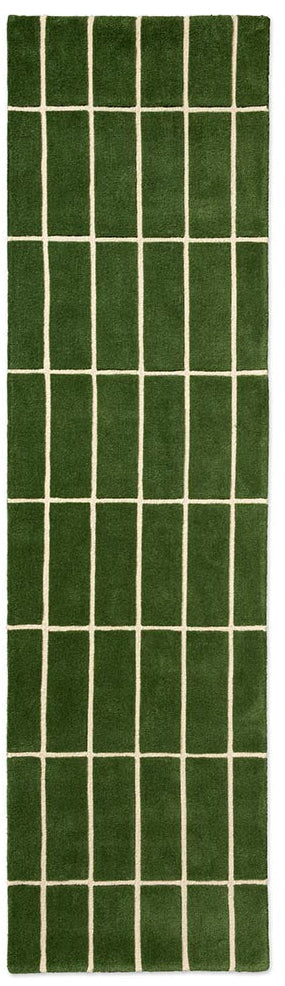 Marimekko Tiiliskivi Green 132907 Runner Rug - Love-Rugs