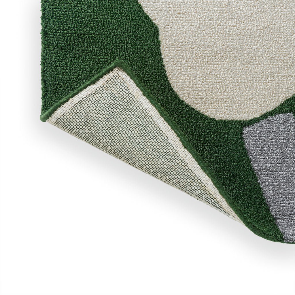 Orla Kiely Mar Unikko 60th Anniversary Green Outdoor 433007 Rug - Love-Rugs