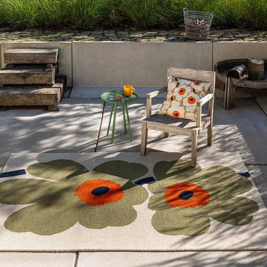Marimekko Unikko Anniversary Dusty Green Outdoor 433017 Rug - Love-Rugs alternate image
