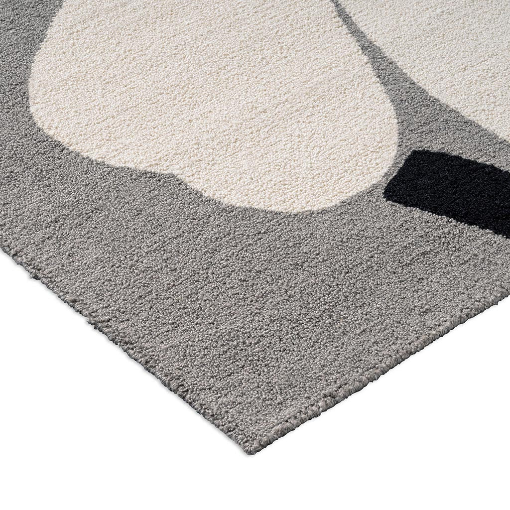 Marimekko Unikko Anniversary Grey Outdoor 433004 Rug - Love-Rugs