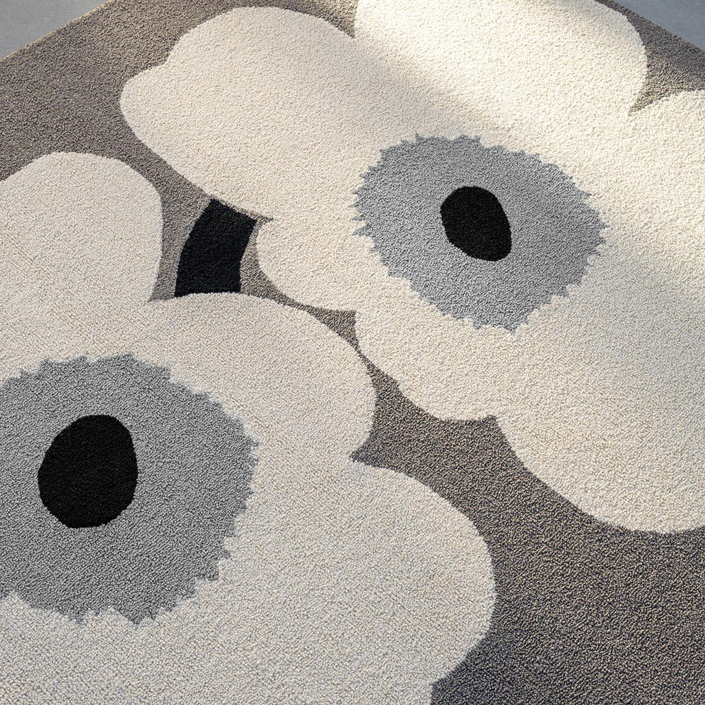 2Marimekko Unikko Anniversary Grey Outdoor 433004 Rug - Love-Rugs