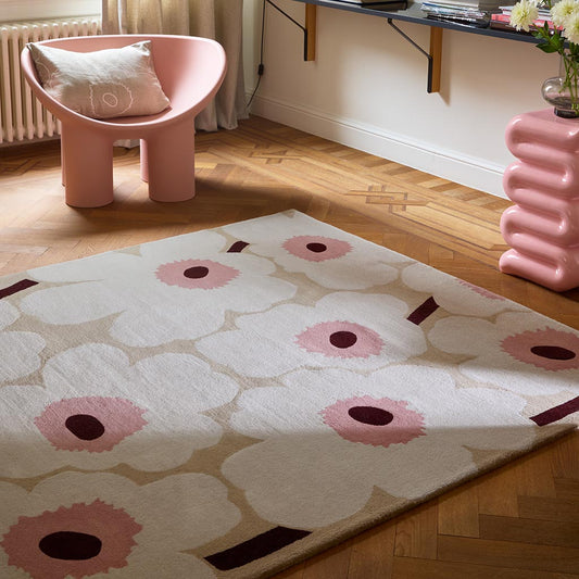 Marimekko Unikko Beige/Pink 132402 Rug - Love-Rugs alternate image