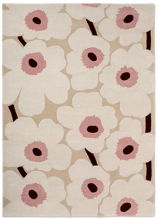 Marimekko Unikko Beige/Pink 132402 Rug - Love-Rugs