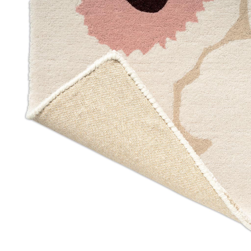 Marimekko Unikko Beige/Pink 132402 Rug - Love-Rugs
