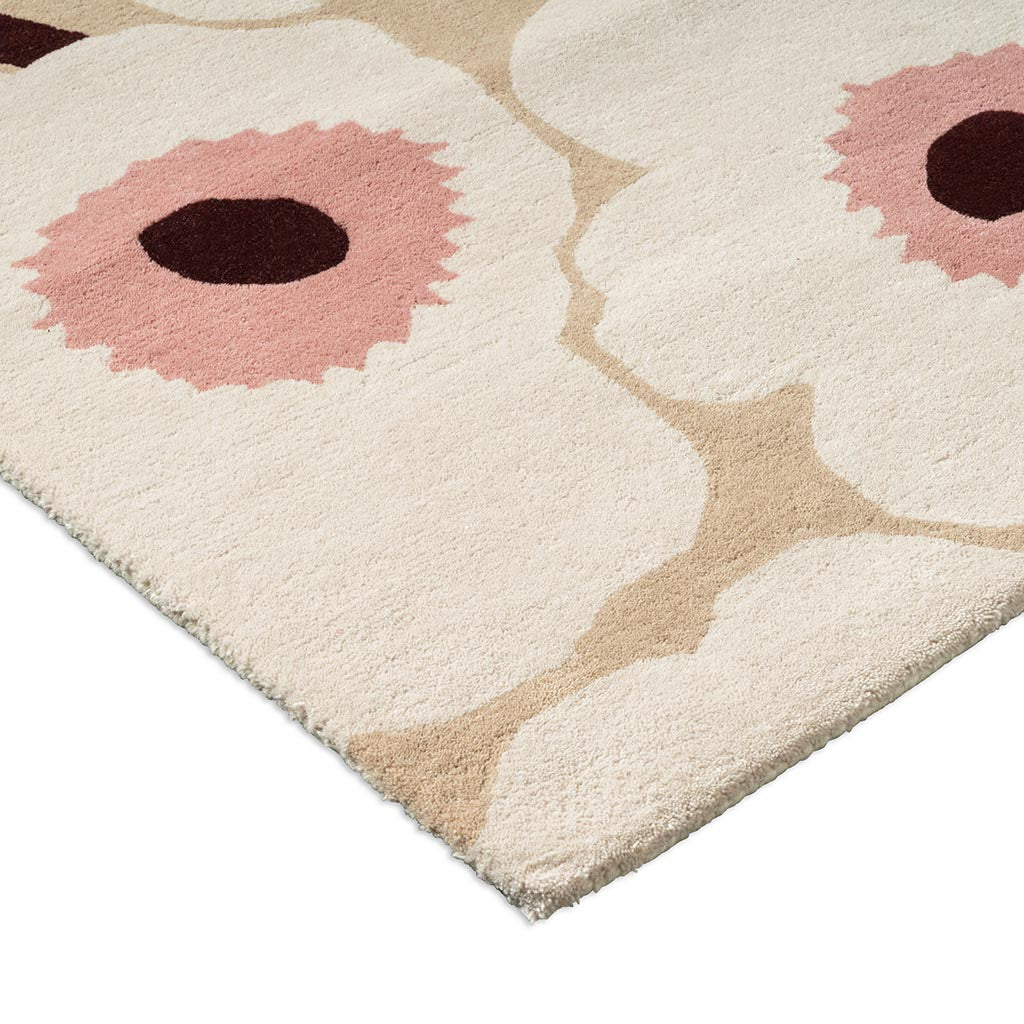 Marimekko Unikko Beige/Pink 132402 Runner Rug - Love-Rugs
