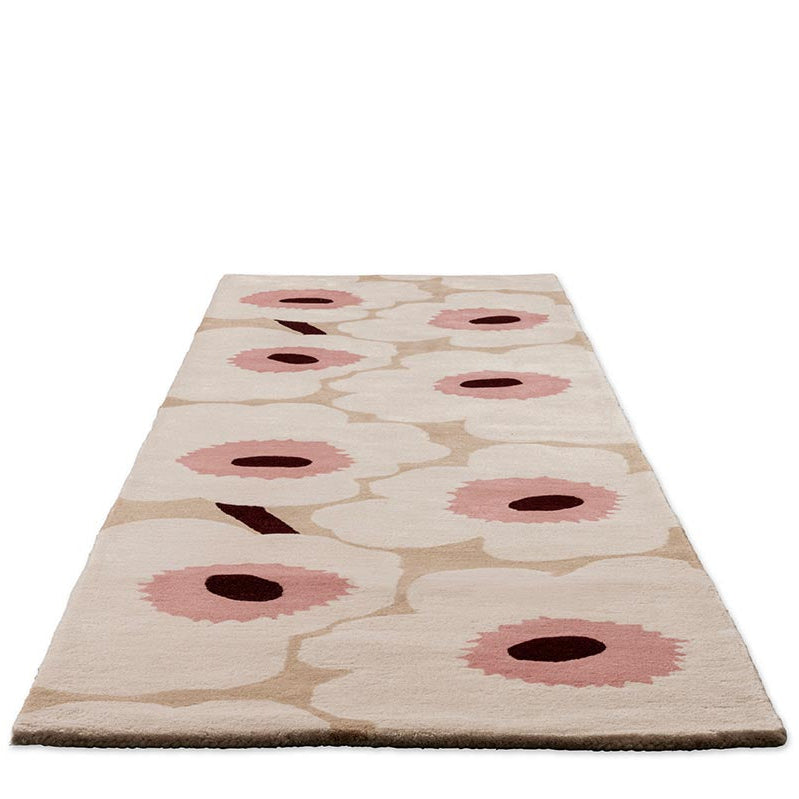 Marimekko Unikko Beige/Pink 132402 Runner Rug - Love-Rugs