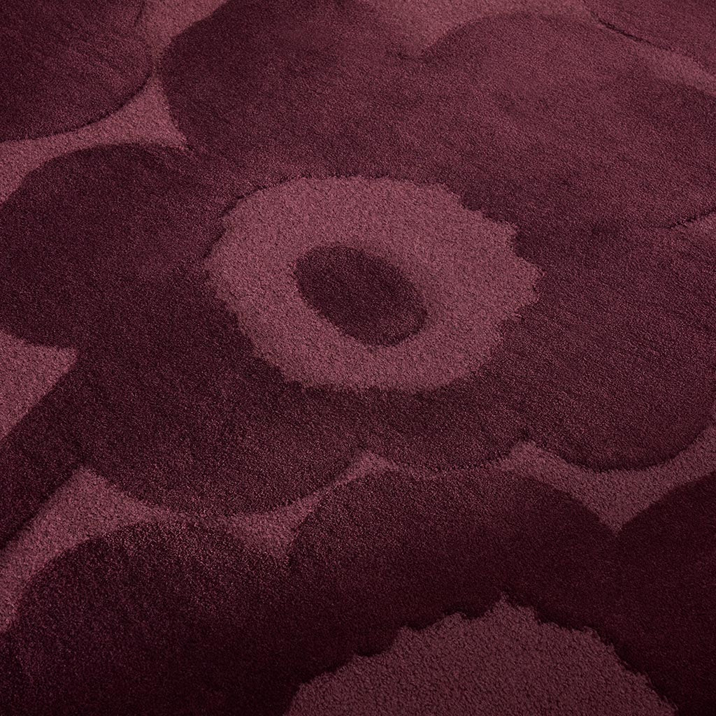 Marimekko Unikko Burgundy 132200 Rug - Love-Rugs