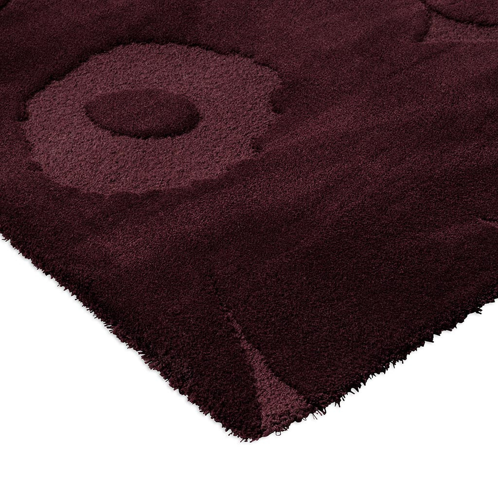 Marimekko Unikko Burgundy 132200 Rug - Love-Rugs
