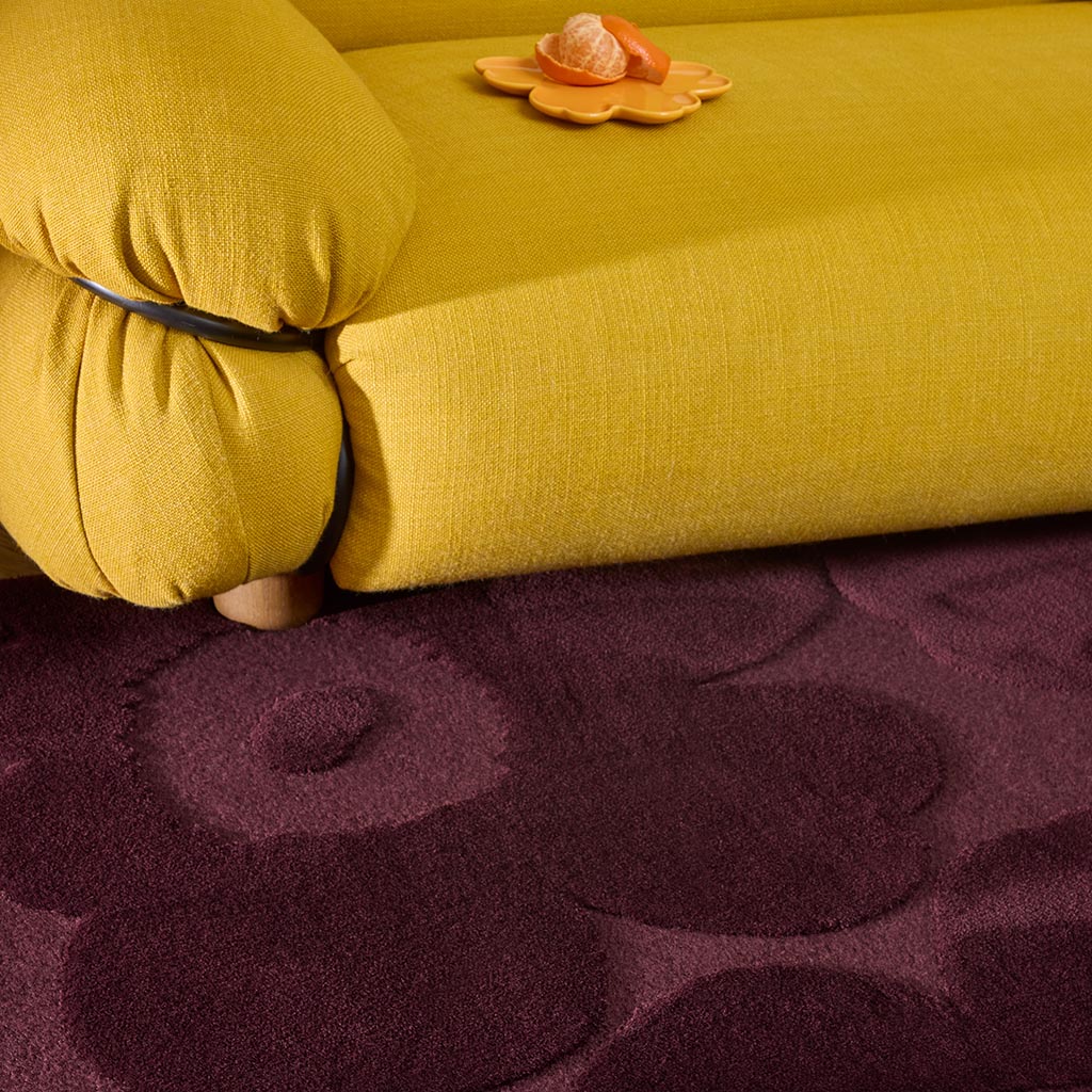 Marimekko Unikko Burgundy 132200 Rug - Love-Rugs