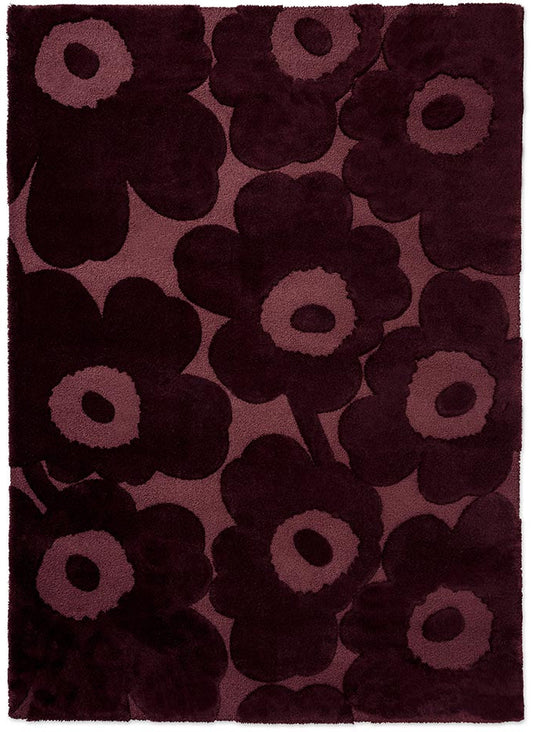 Marimekko Unikko Burgundy 132200 Rug - Love-Rugs