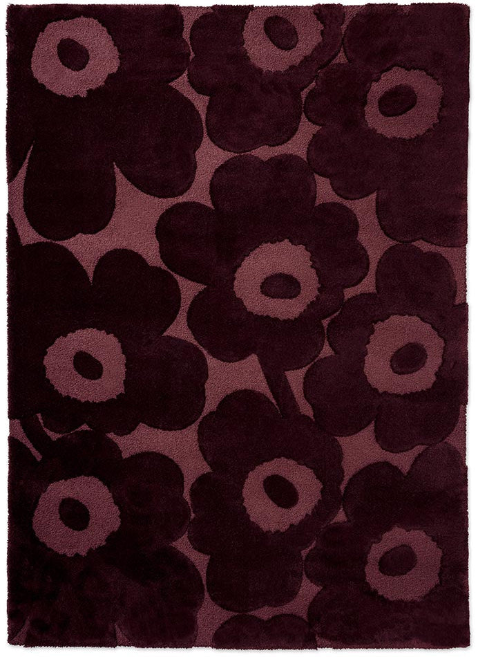 Marimekko Unikko Burgundy 132200 Rug - Love-Rugs
