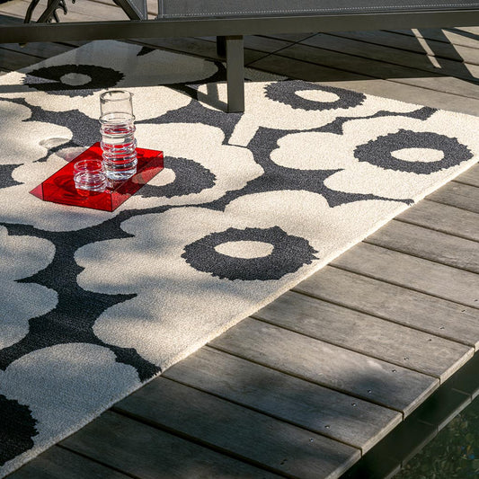 Marimekko Unikko Charcoal/White Outdoor 434305 Rug - Love-Rugs alternate image