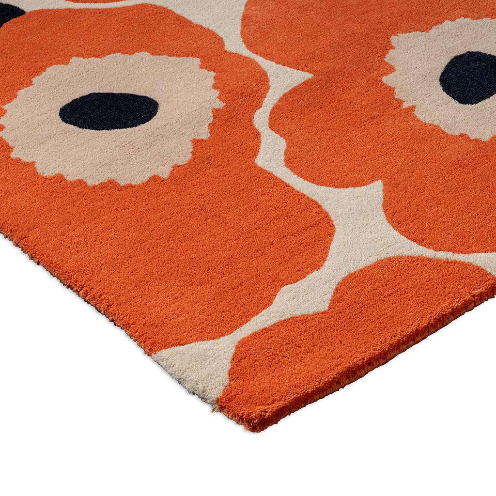 Marimekko Unikko Orange Red 132403 Rug - Love-Rugs