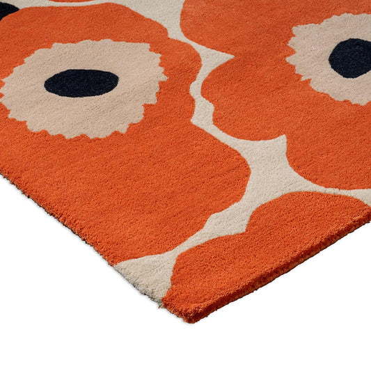 Marimekko Unikko Orange Red 132403 Runner Rug - Love-Rugs alternate image