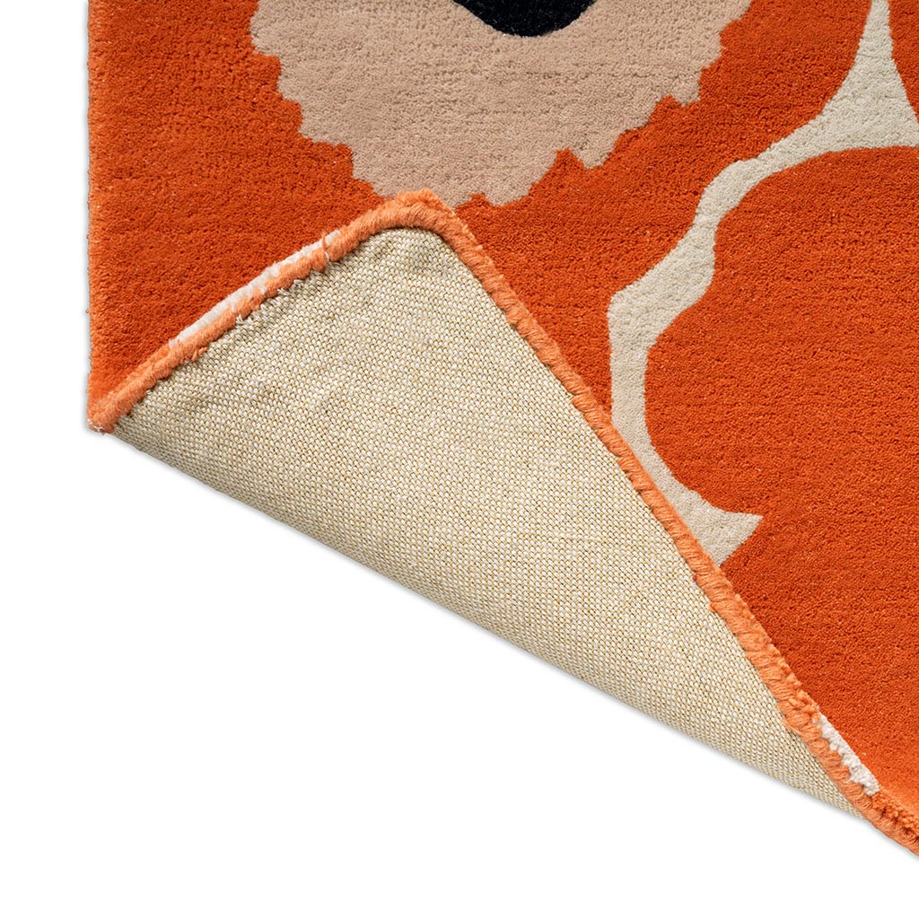 Marimekko Unikko Orange Red 132403 Runner Rug - Love-Rugs