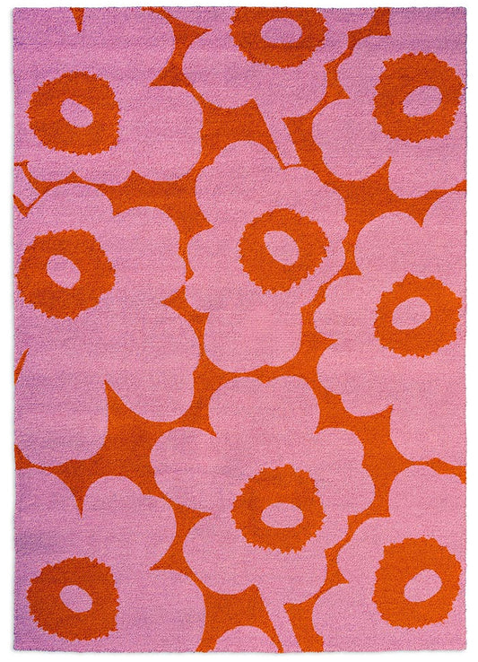 Marimekko Unikko Pink-Orange Outdoor 434302 Rug - Love-Rugs