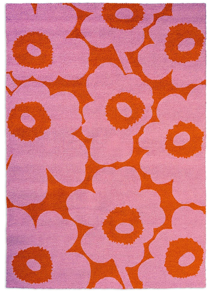 Marimekko Unikko Pink-Orange Outdoor 434302 Rug - Love-Rugs