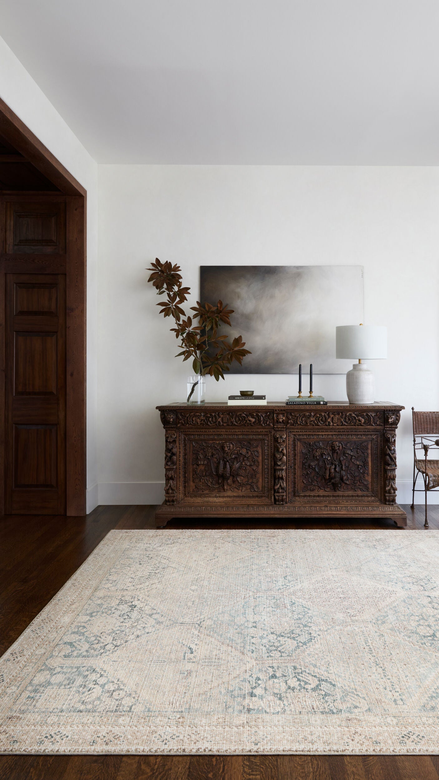 Marlene Becki Owens x Livabliss Vintage Oriental Boho Light Beige/Emerald BOMN2304 Rug - Love-Rugs