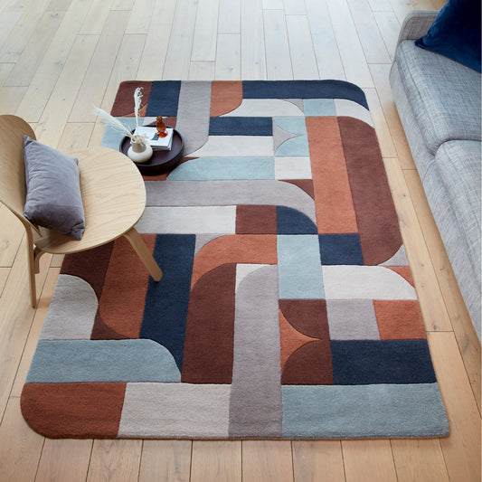 Matrix Klotski Terracotta MAX88 Rug alternate image
