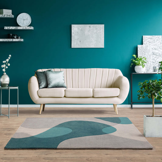 Matrix Arc Teal MAX57 Rug - Love-Rugs alternate image