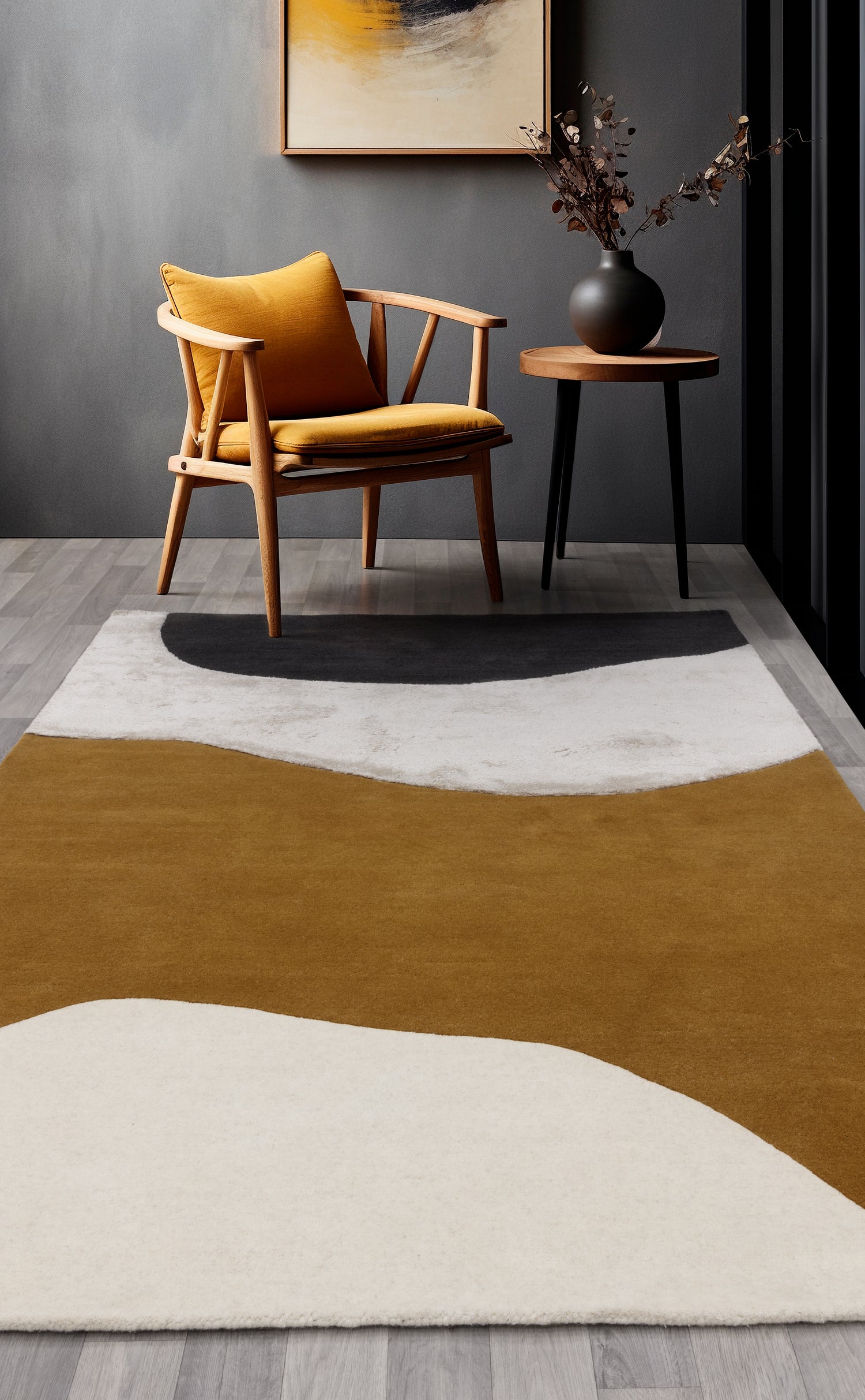 Matrix Signature Ochre MAX104 Rug - Love-Rugs