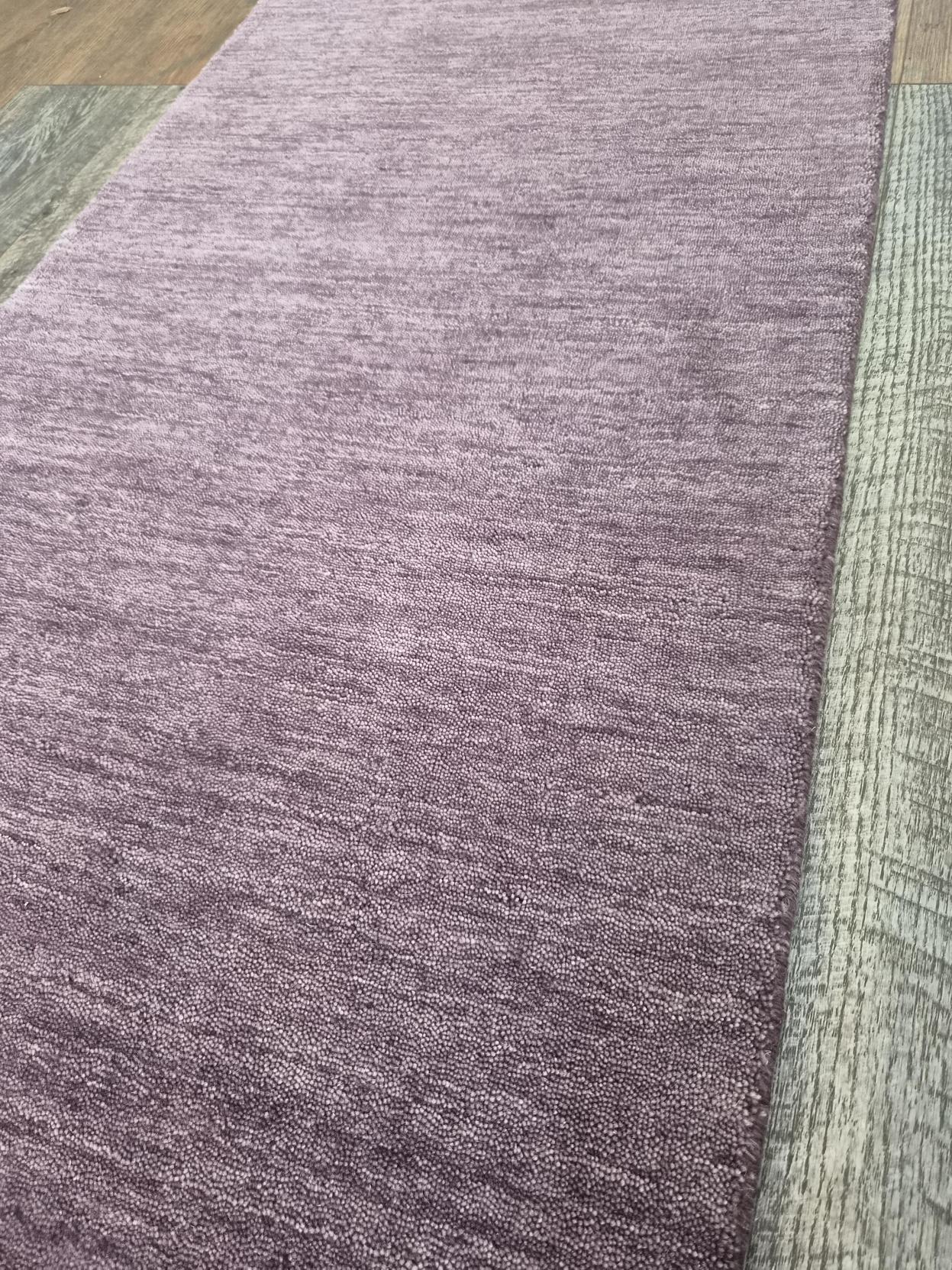 Elgin Mulberry Purple Wool Hall Runner Rug