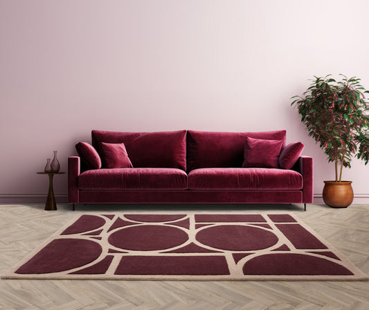 Metro Plum Rug - Love-Rugs alternate image