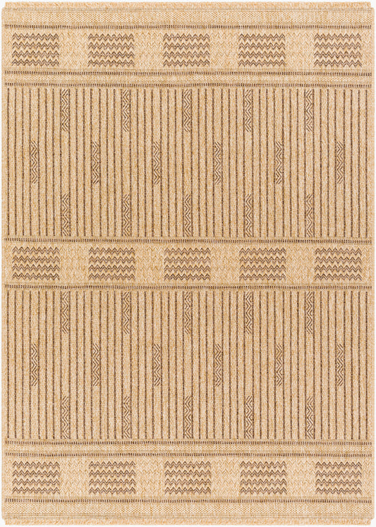 Mirage Indoor/Outdoor Cottage Jute-Look Dark Brown MGE2309 Rug - Love-Rugs