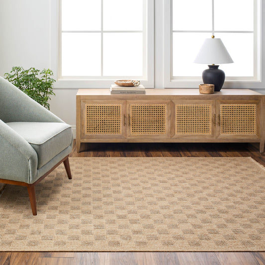 Mirage Indoor/Outdoor Jute-Look Checkered MGE2310 Rug - Love-Rugs alternate image