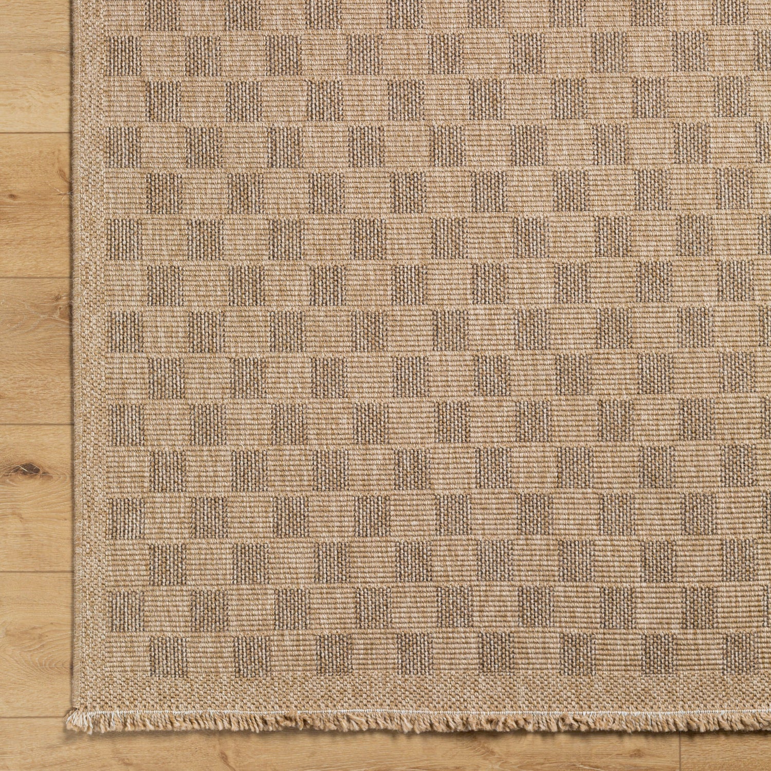 Mirage Indoor/Outdoor Jute-Look Checkered MGE2310 Runner Rug - Love-Rugs