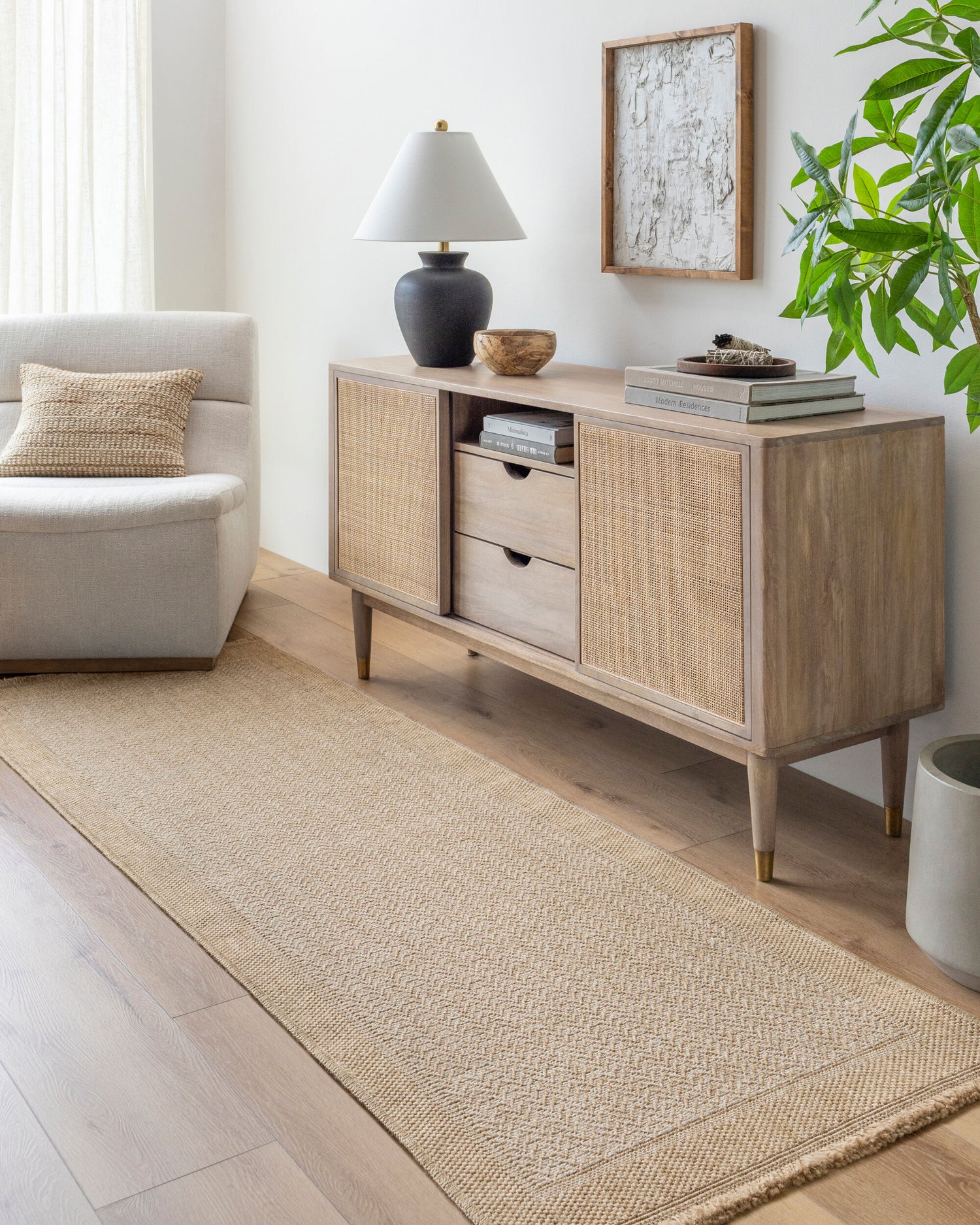 Mirage Indoor/Outdoor Jute-Look MGE2307 Runner Rug - Love-Rugs