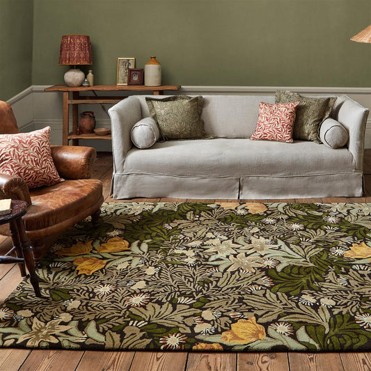 Morris & Co Bower Twining Vine Green 128207 Rug alternate image