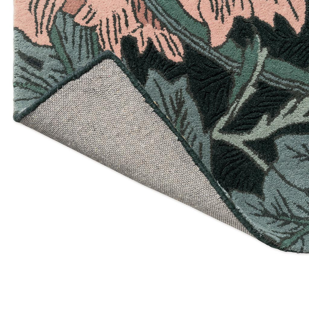 Morris & Co Honeysuckle & Tulip Teal 130407 Rug - Love-Rugs