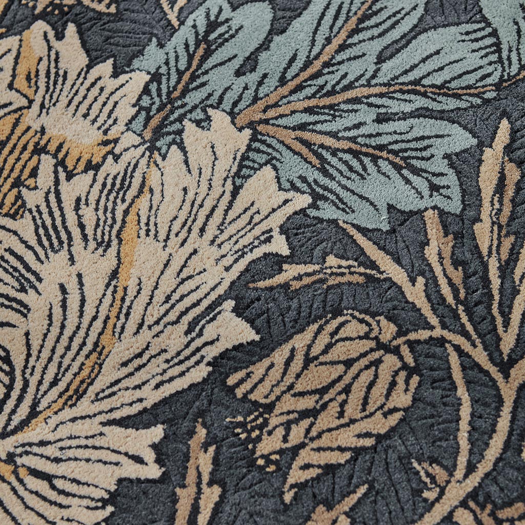Morris & Co Honeysuckle & Tulip Woad/Thyme 130408 Rug - Love-Rugs