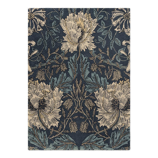 Morris & Co Honeysuckle & Tulip Woad/Thyme 130408 Rug - Love-Rugs