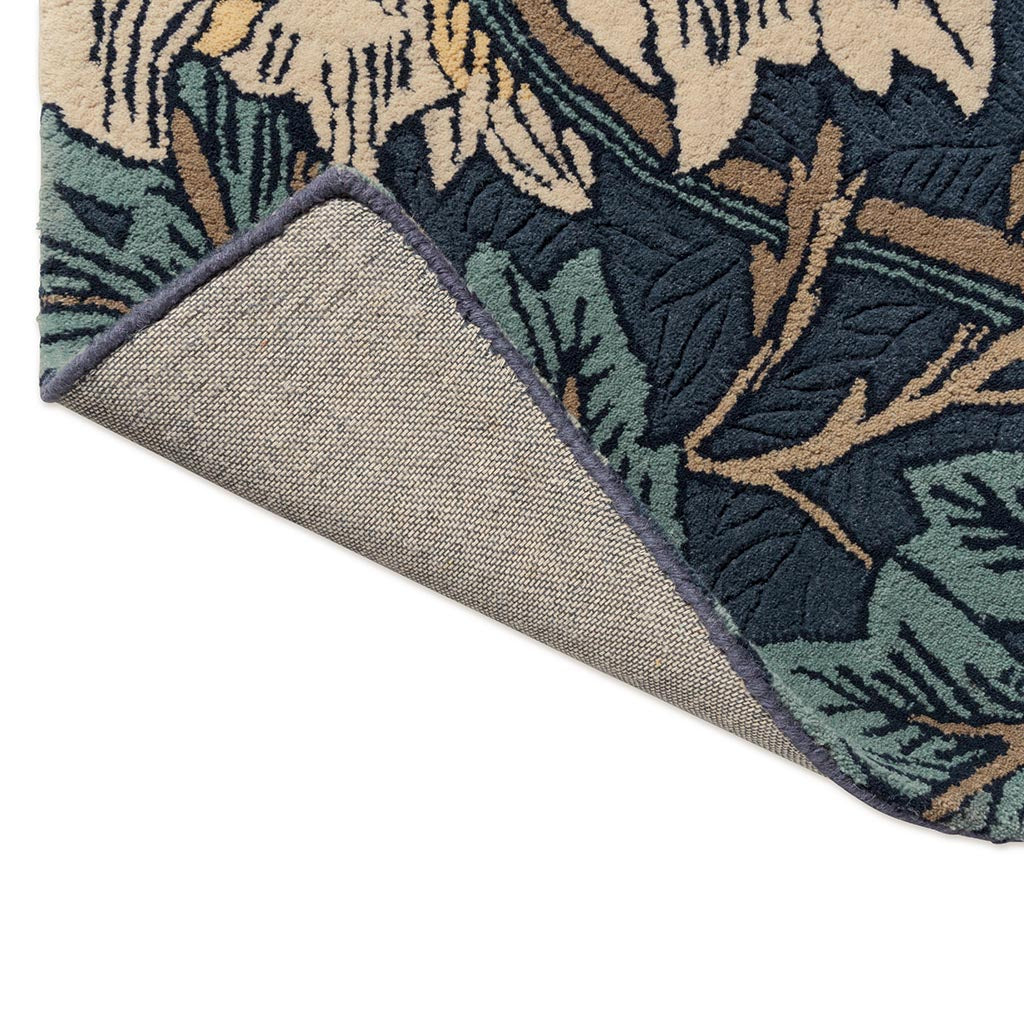 Morris & Co Honeysuckle & Tulip Woad/Thyme 130408 Rug - Love-Rugs