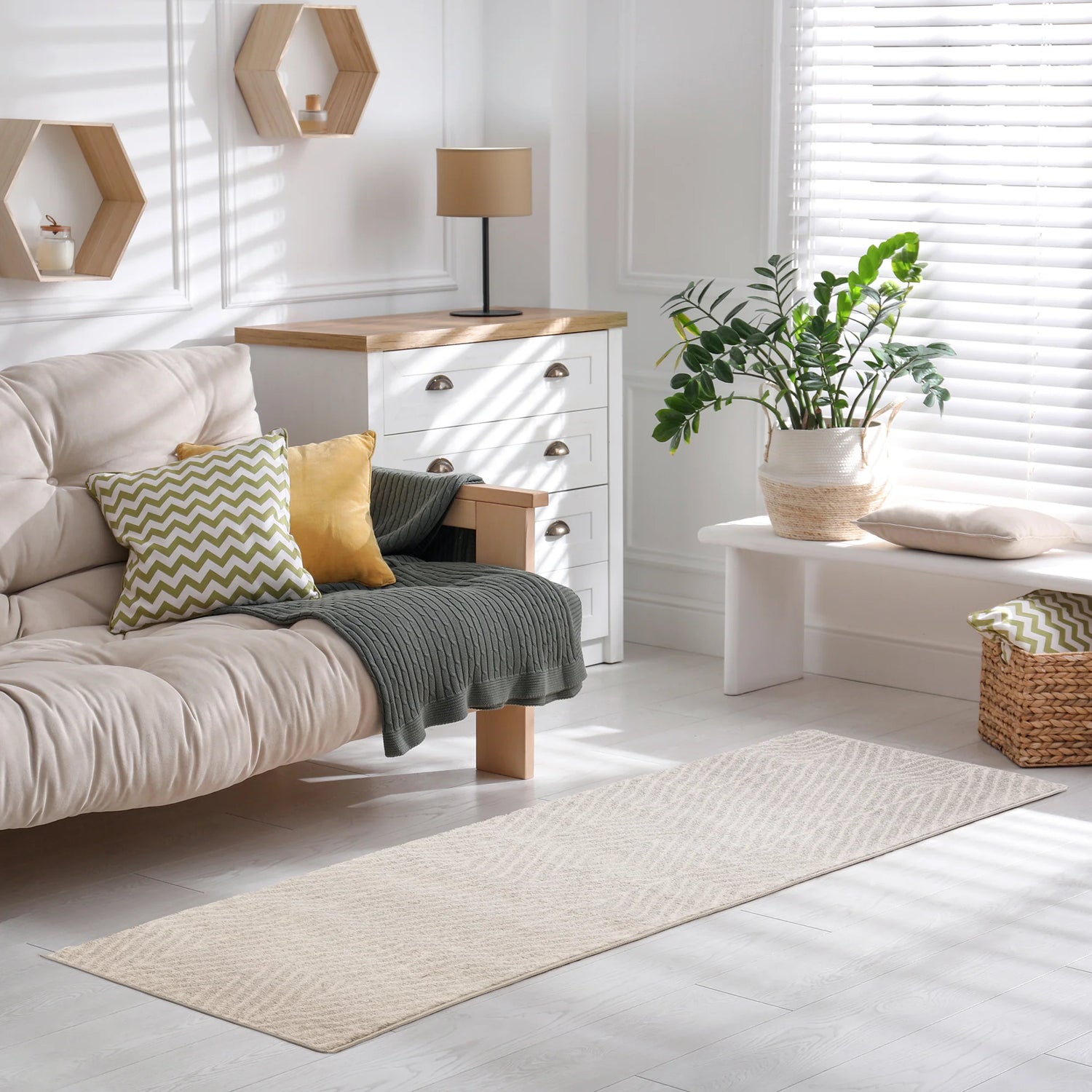 Muse Grey Linear MU09 Runner Rug - Love-Rugs