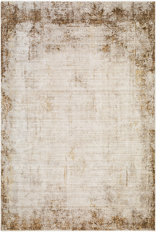 Myrtle Avenue Galey Alix x Livabliss Abstract Modern Marble Brown/Cream GAMY2303 Rug - Love-Rugs