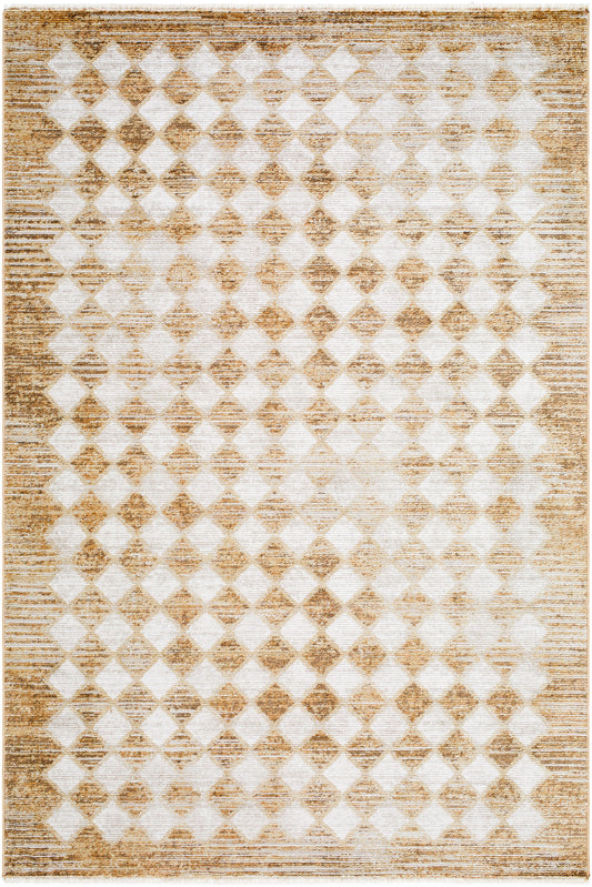 Myrtle Avenue Galey Alix x Livabliss Scandi Geometric Mustard/Cream GAMY2304 Rug - Love-Rugs