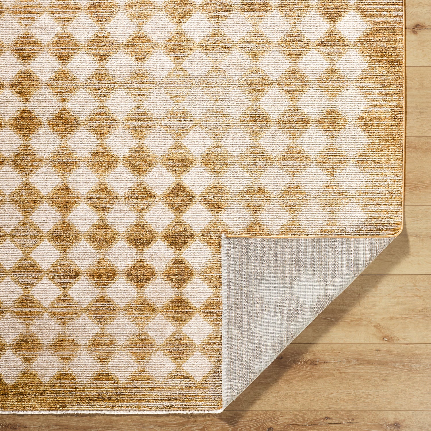 Myrtle Avenue Galey Alix x Livabliss Scandi Geometric Mustard/Cream GAMY2304 Rug - Love-Rugs