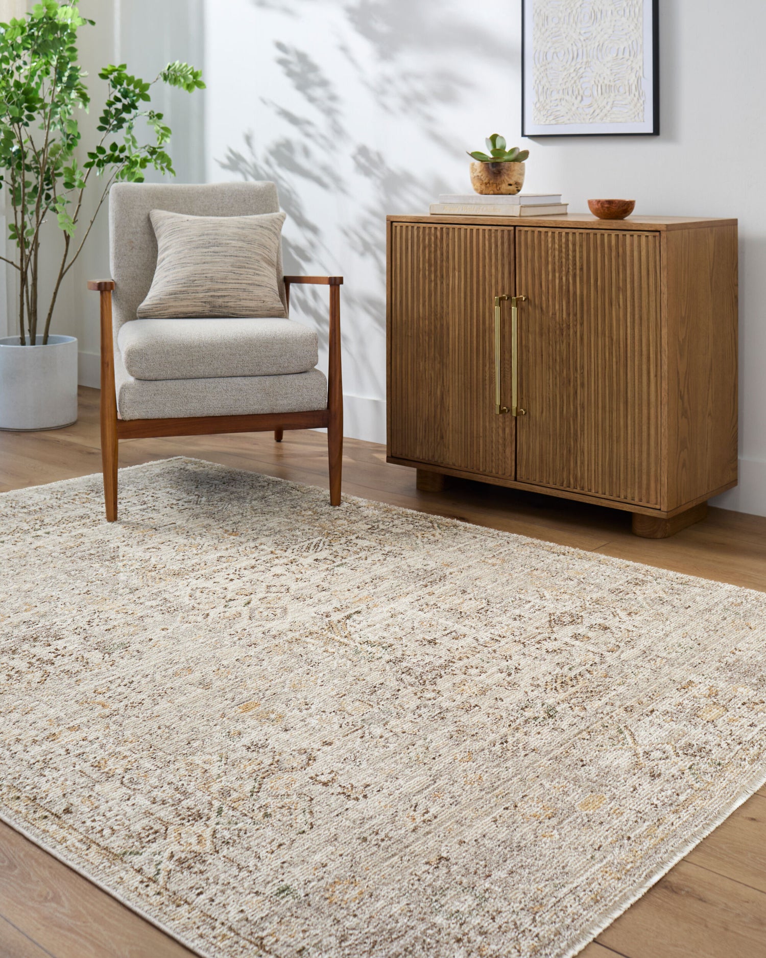 Myrtle Avenue Galey Alix x Livabliss Vintage Traditional Oriental Boho Brown/Taupe GAMY2300 Rug - Love-Rugs