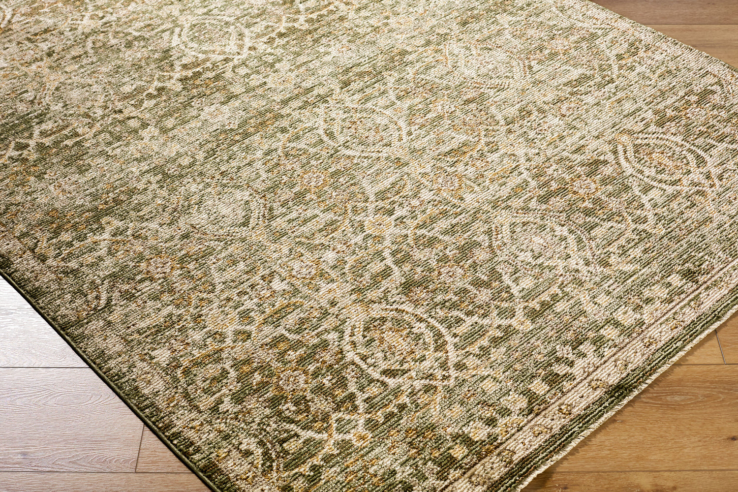 Myrtle Avenue Galey Alix x Livabliss Vintage Traditional Oriental Boho Olive/Cream GAMY2305 Rug - Love-Rugs