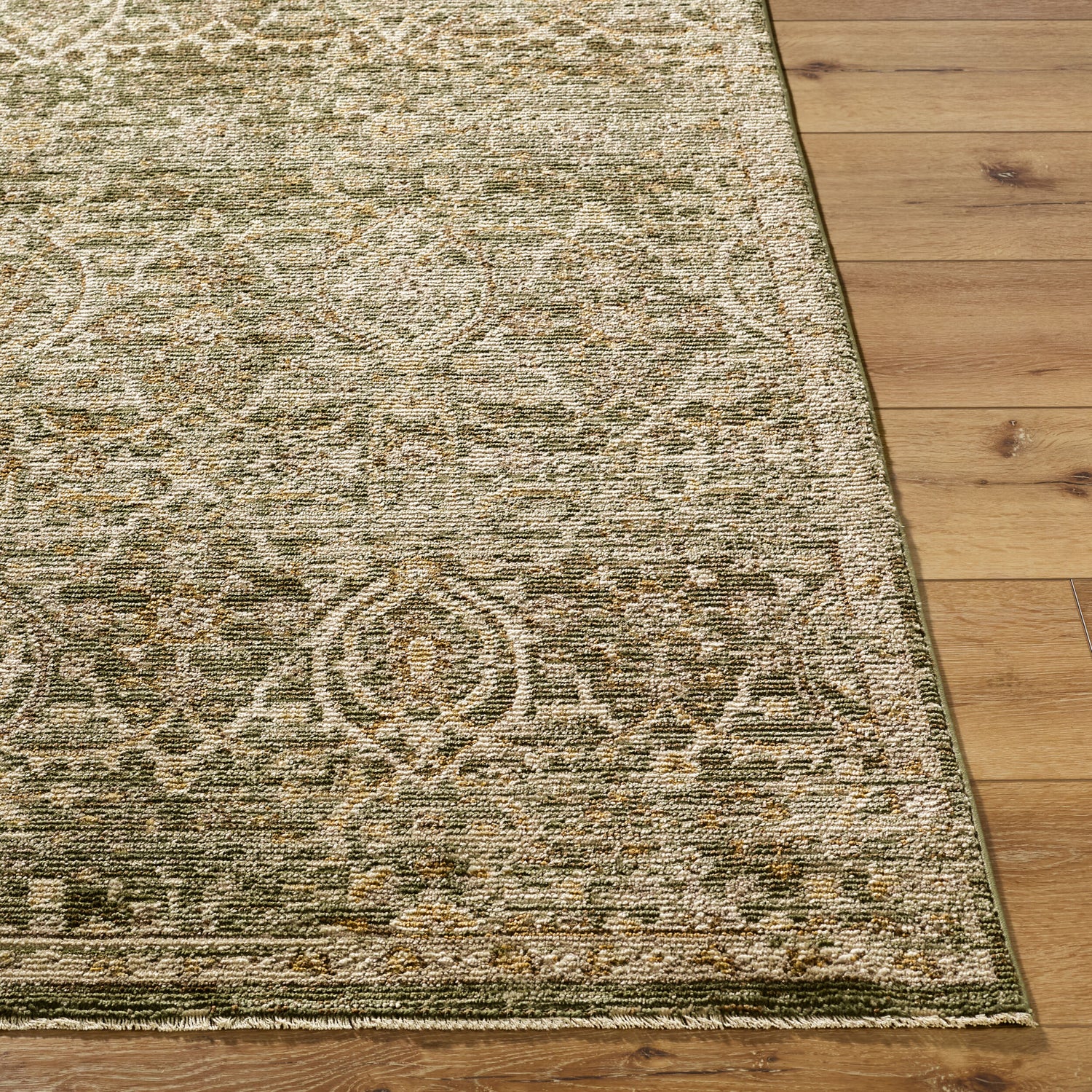 Myrtle Avenue Galey Alix x Livabliss Vintage Traditional Oriental Boho Olive/Cream GAMY2305 Rug - Love-Rugs