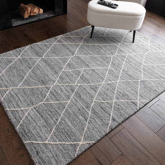 Noah Charcoal Rug - Love-Rugs alternate image