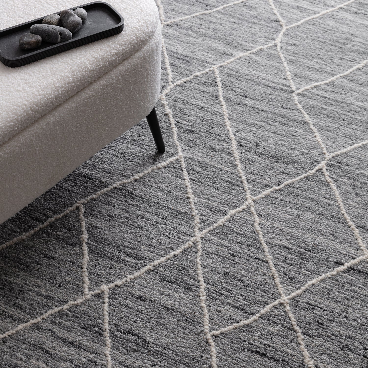 Noah Charcoal Rug - Love-Rugs