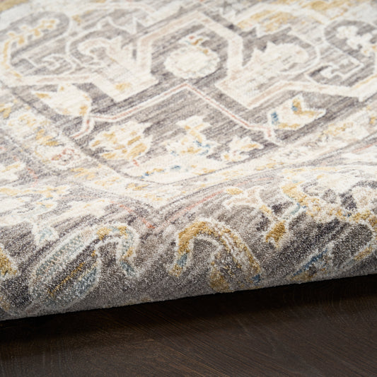 Nourison Antique Fusion ANF01 IVCHA Ivory Charcoal Rug - Love-Rugs alternate image