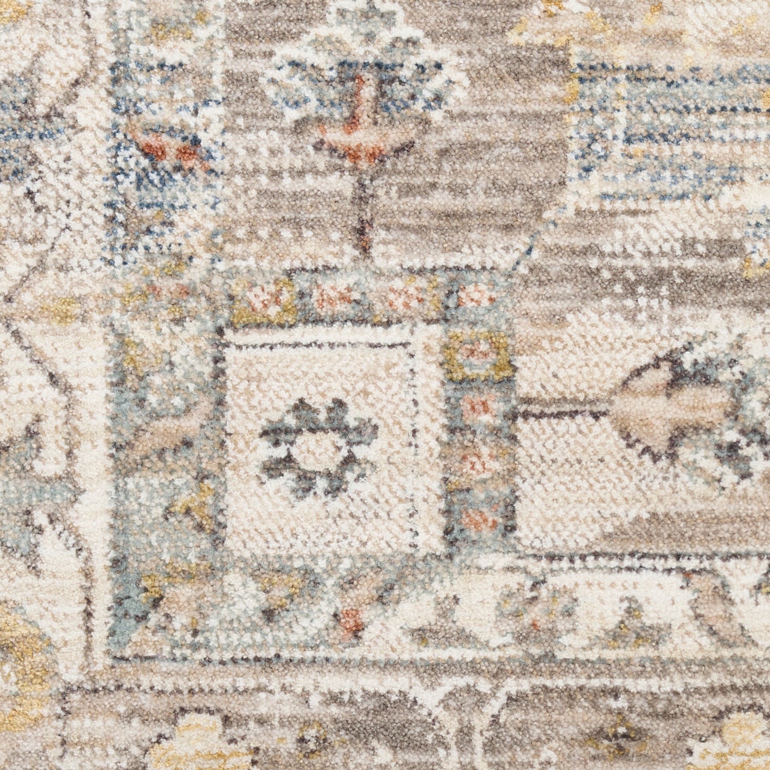 Nourison Antique Fusion ANF02 IVMTC Ivory Multicolour Rug - Love-Rugs