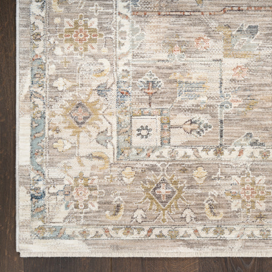 Nourison Antique Fusion ANF02 IVMTC Ivory Multicolour Rug - Love-Rugs