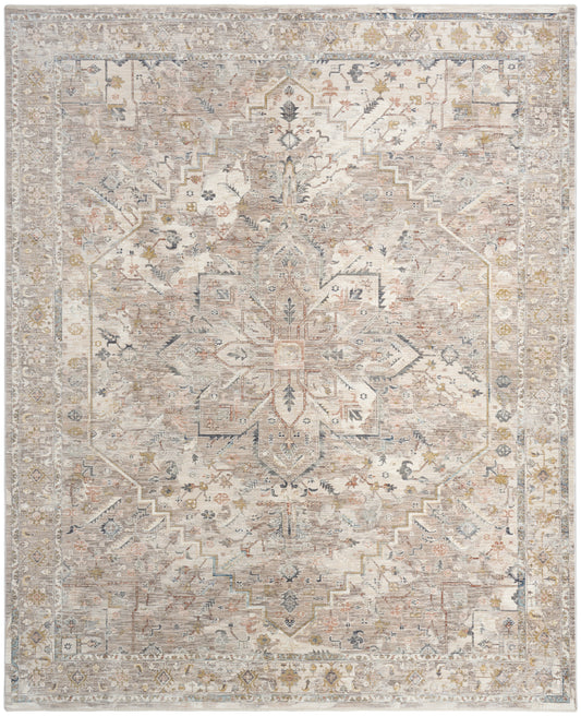 Nourison Antique Fusion ANF02 IVMTC Ivory Multicolour Rug - Love-Rugs